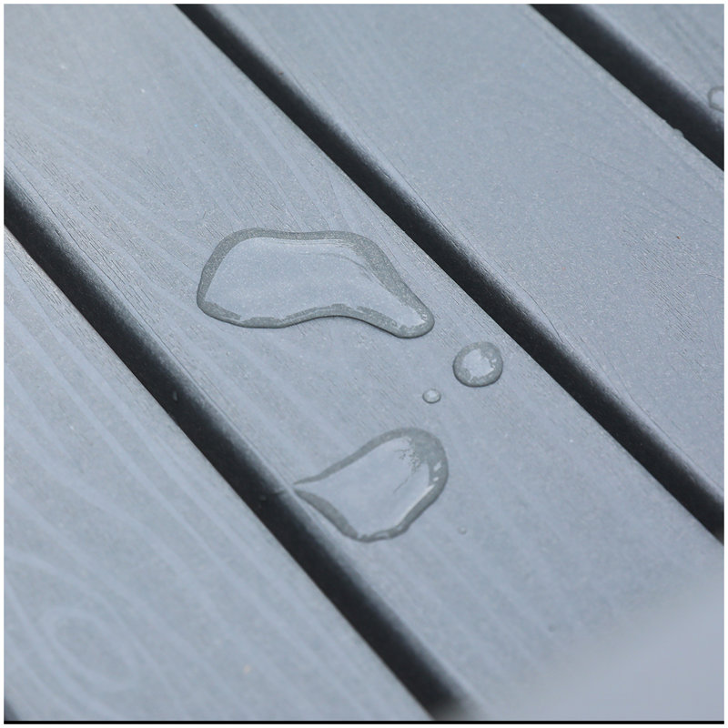 Méridienne en PEHD pour l'extérieur, chaises longues pour piscine avec dossier réglable à 4 positions, supporte jusqu'à 360 lb pour la terrasse au bord de la piscine (gris)