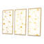 Golden Grid I - 3 pièces, reproduction sur toile encadrée-1957809416-1957809417