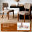 62.9in Dining Table Set with 4/6 Fabric Chairs, Modern Farmhouse for  Kitchen, Dining-1884579217-1884579221-1884579241