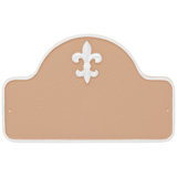 Fleur de Lis Arch One Line Address Plaque