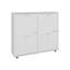 Range-chaussures, 4 portes, 4 tablettes, 4 pieds, blanc