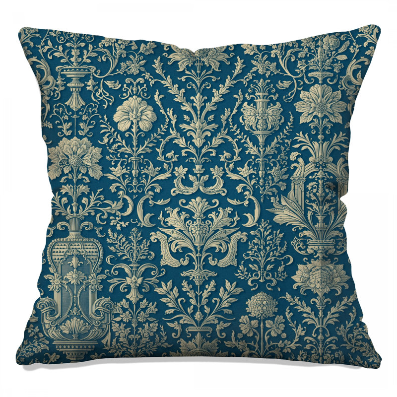 Coussins Intricate Floral Damask, 20 x 20 pouces