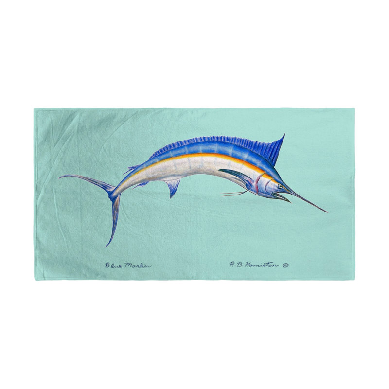 Ratner Lightweight Beach Towel, Aqua