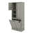 Tall Storage Cabinet Featuring Adjustable Shelves And Flip Out Basket  With Handles Large Capacity Organizer For Bathroom Kitchen Living Room And Office-1301418539