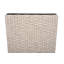 Ensemble de pots de fleurs d'extérieur en osier, 2 pièces, beige