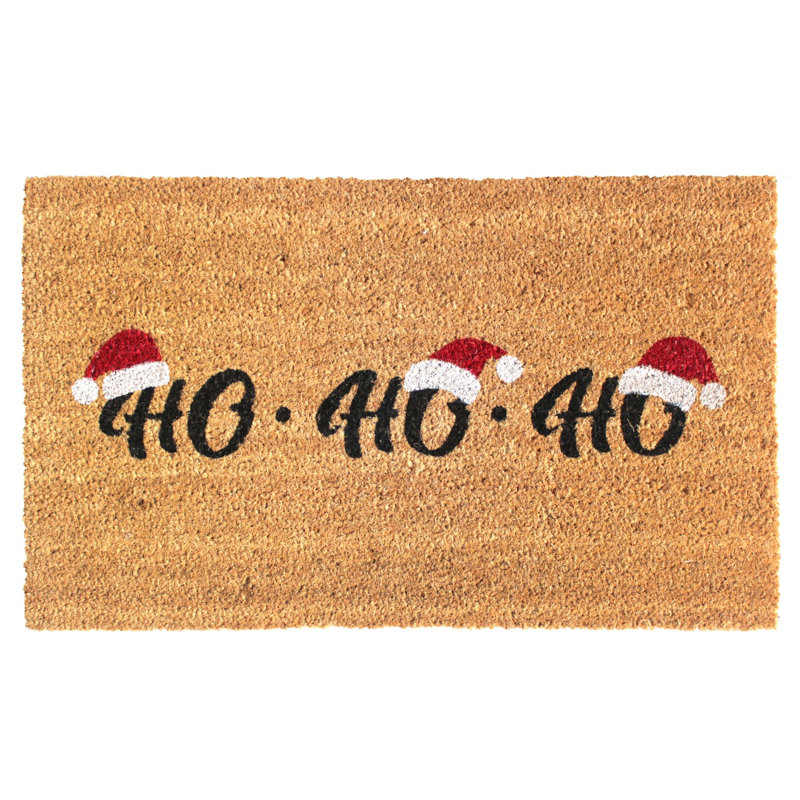 Tapis d'entrée antidérapant Holmger Ho Ho Ho 30 po x 18 po