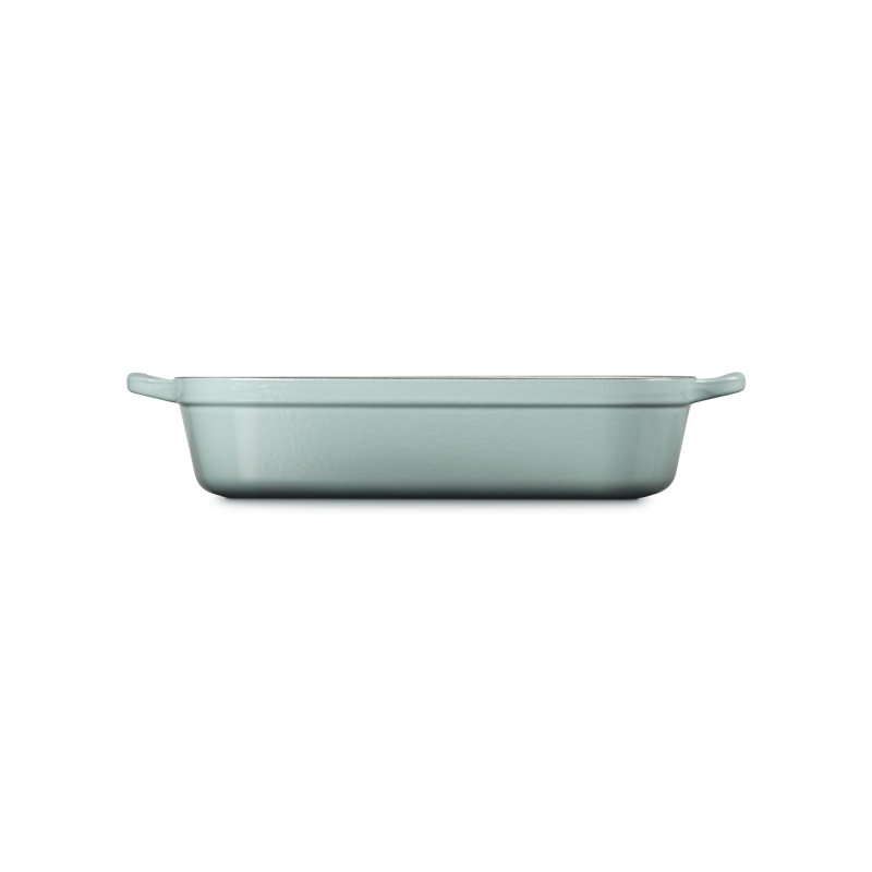 Le Creuset Signature Cast Iron Rectangular Roaster, 5.25Qt., Artichaut, Sea Salt