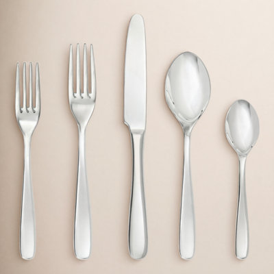 Fortessa Grand City 18/10 Stainless Steel 20 Piece Flatware Set (service For 4), Silver