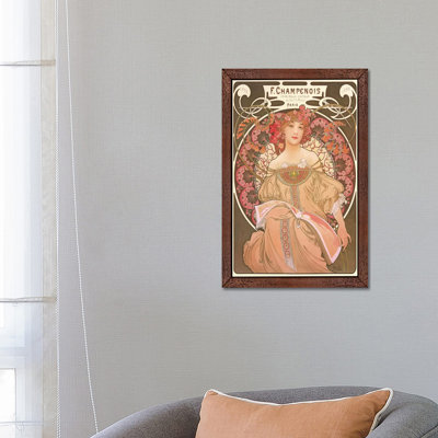 Reverie by Alphonse Mucha - Print on Canvas