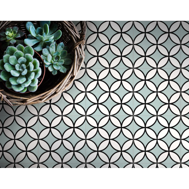 Bold 8" x 8" Porcelain Wall & Floor Tile, Blue