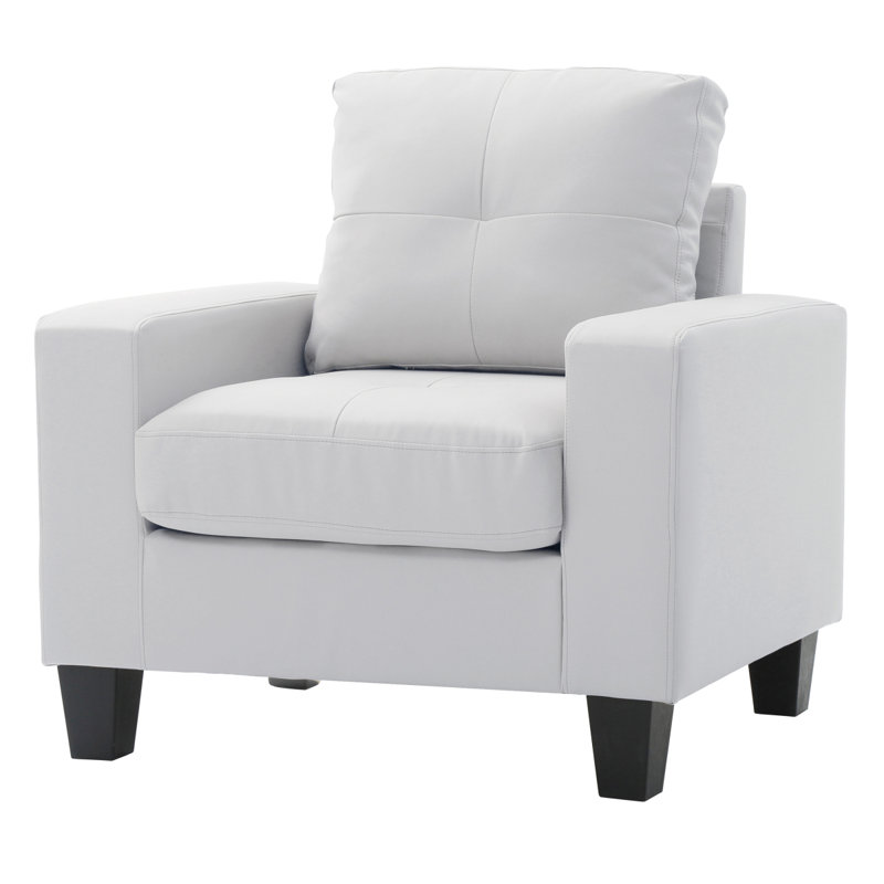 Fauteuil club Glory Furniture Newbury Newbury, Blanc