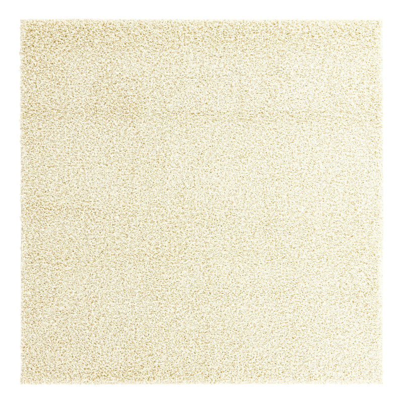 Comfort Solid Shag Indoor Rug, Square 7'