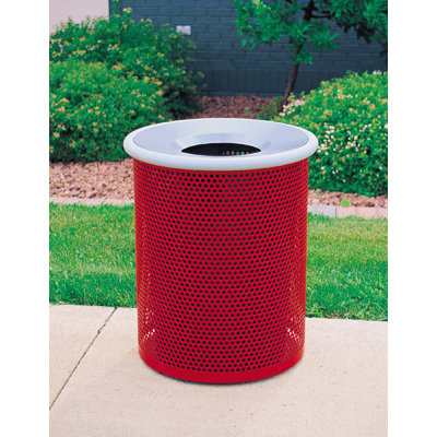 Steel Open Kitchen Trash Can