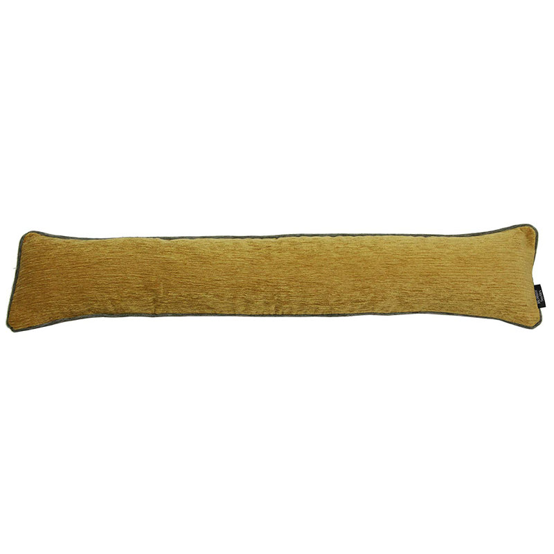 Alston Fabric Draught Excluder, Yellow/Grey