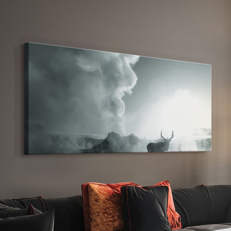 Majestic Moment - Toile tendue avec châssis - Prêt à accrocher, 16" H x 32" W