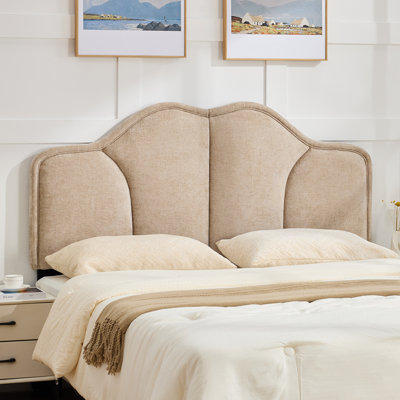 Upholstered Headboard Adjustable Height & Width Bed Head Backrest