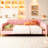 , Queen Size, Upholstered Daybed, Modern, Functional, Living Room, Strong Pine Legs, Easy Assembly Elegant, Solid Frame, Slat Kit