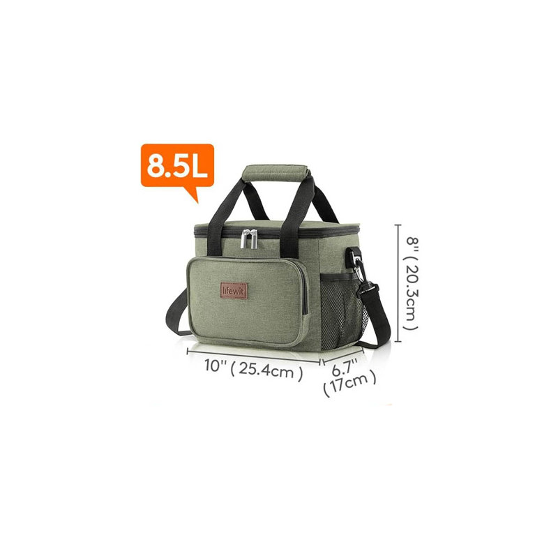 Large Lunch Bag(8.5L), Dark Green