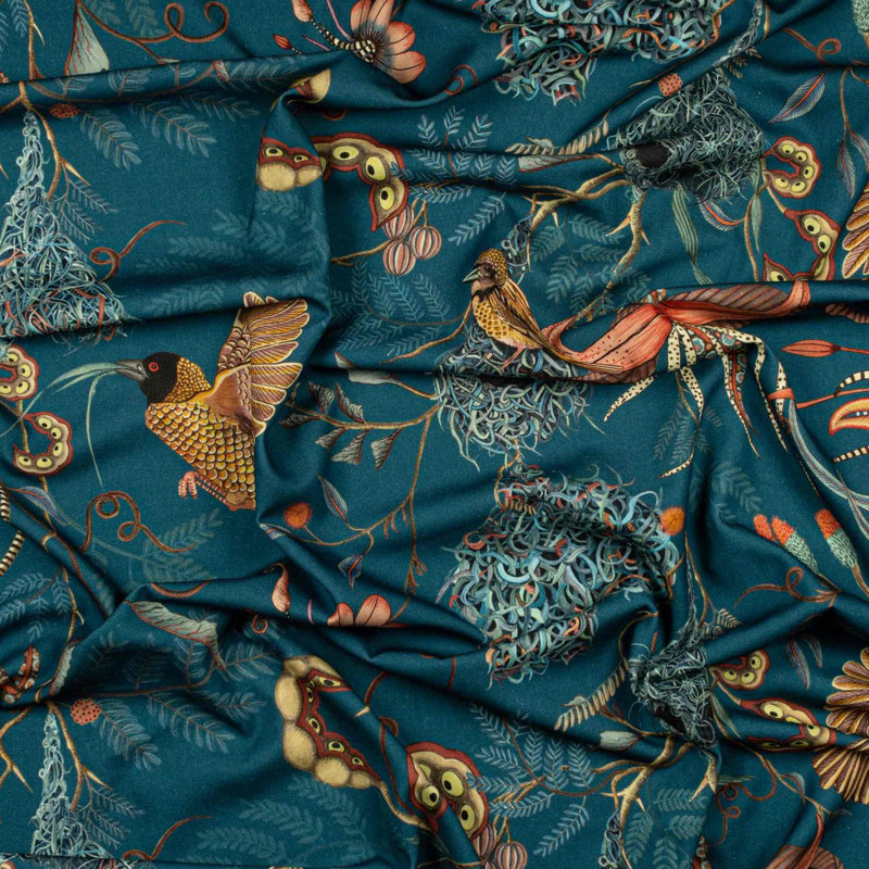 Ardmore Linen Fabric, Midnight