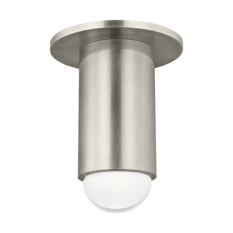 Ebell 1 - Light LED Flush Mount, Antique Nickel