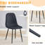 Chaise noire à haute résilience - Pieds en métal pour un confort durable de 4 chaises modernes au look sophistiqué-1746172972-1746172970