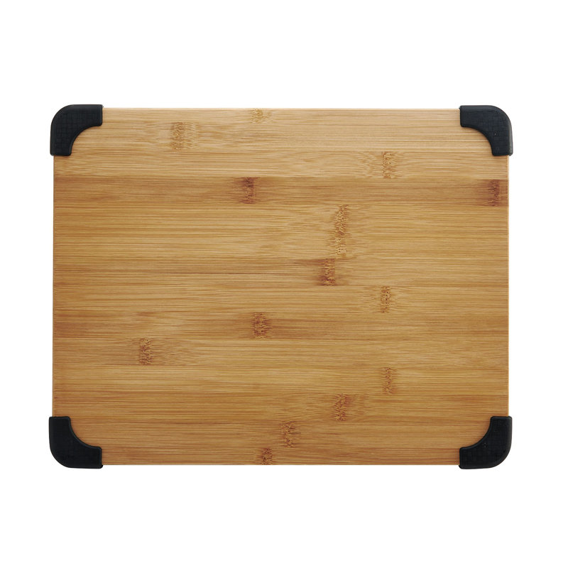Farberware Bamboo Non-Slip Cutting Board, Black