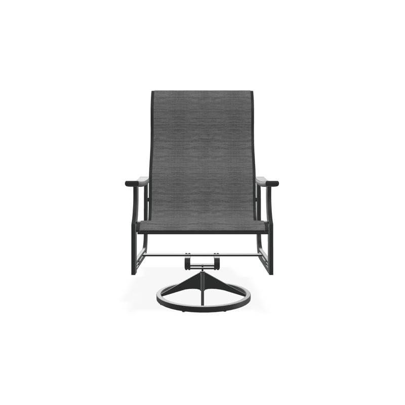 St. Catherine Polymer Outdoor Lounge Chair, Graphite, Destiny Steel