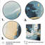 Or et bleu, expression abstraite 4 - Art mural abstrait-1097272247-1097272242