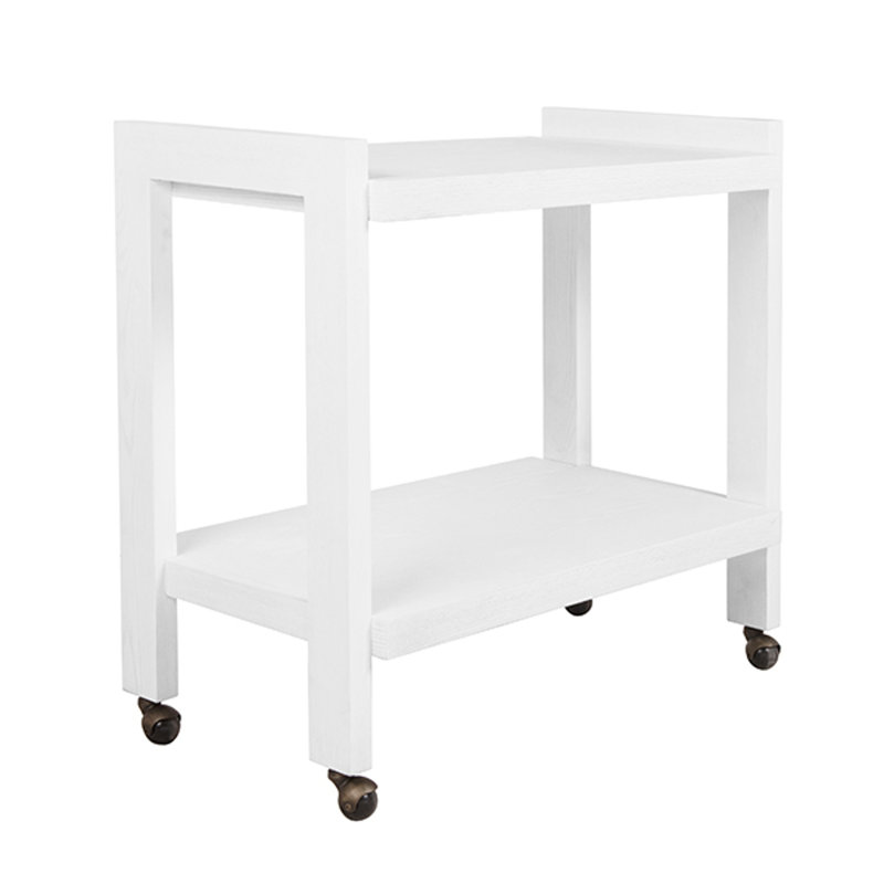Rockwell Bar Cart, White