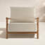 Cardiff Outdoor Teak Lounge Chair-1666453429