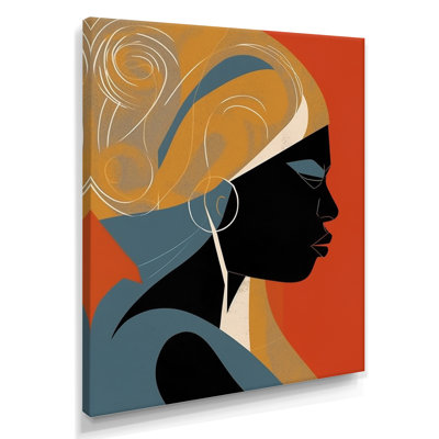 "Nubian graphique", orange I