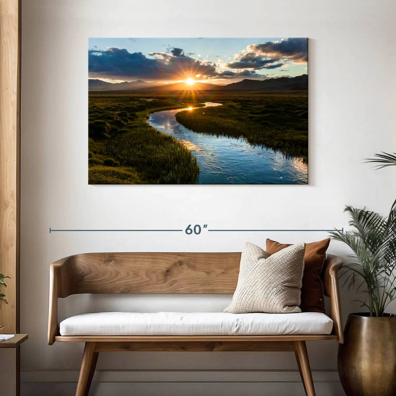 Alvord Sunset Stream, 30" H x 45" W