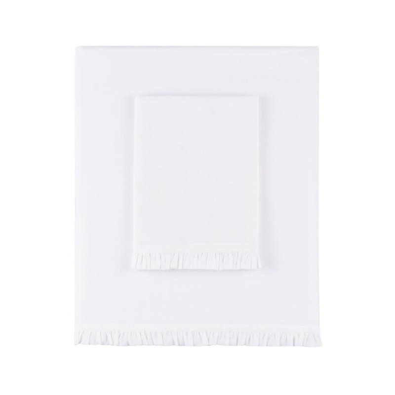 Classic Ruffle Sheet Set, King Sheet Set, White