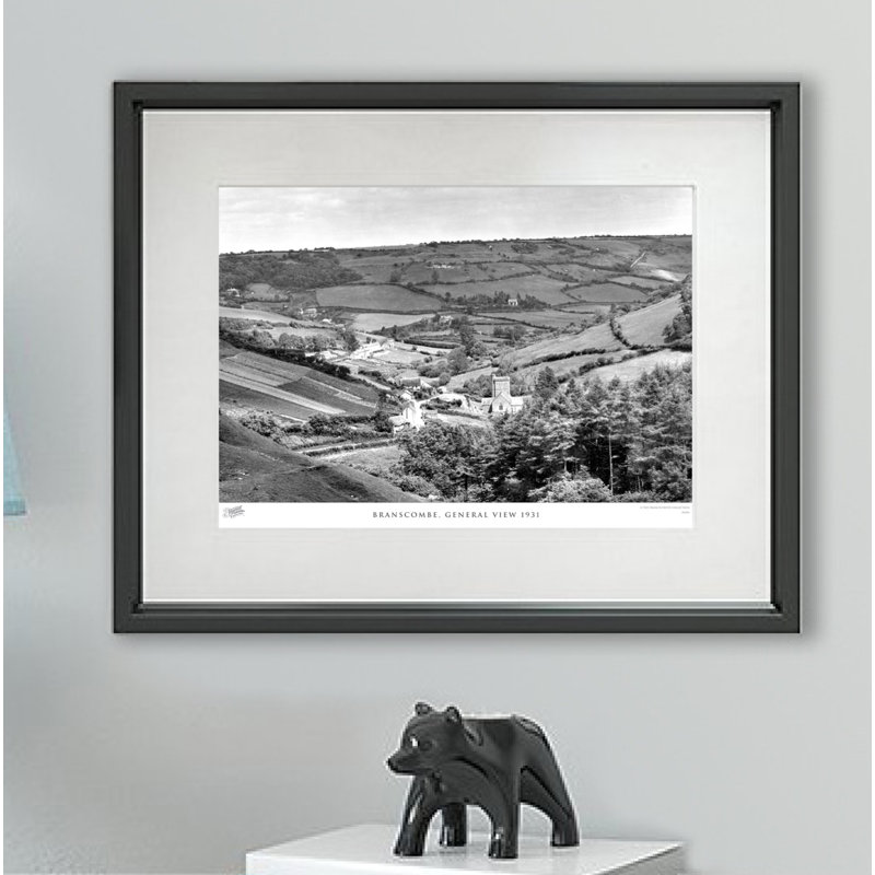 Branscombe, General View 1931 1 Piece Single Picture Frame Wall Art, 40cm H x 50cm W x 2.3cm D