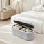 Banc de rangement moderne avec repose-pieds ovale-130059829