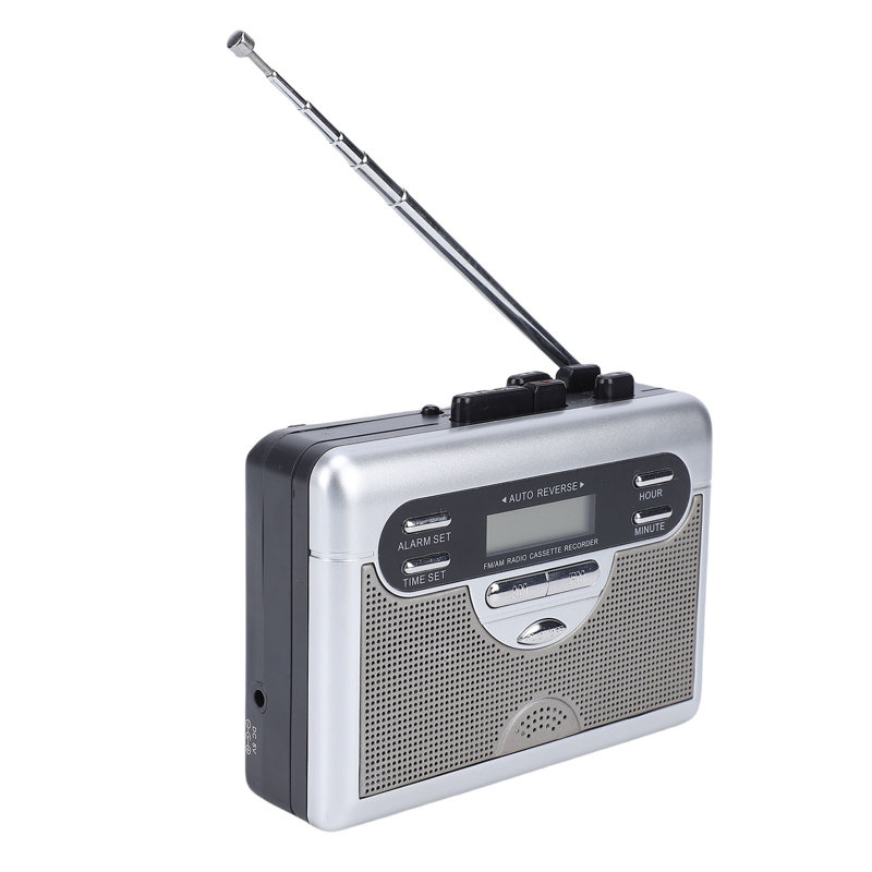 Electric Tabletop Clock in Stainless Steel