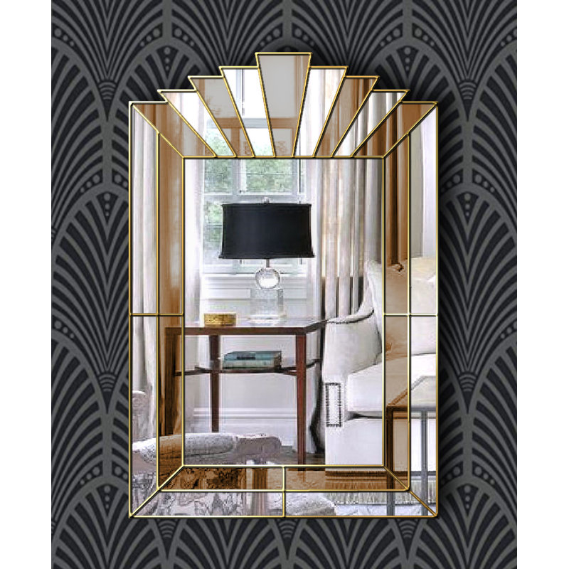 Galilea Flat Wall Mirror, Gold