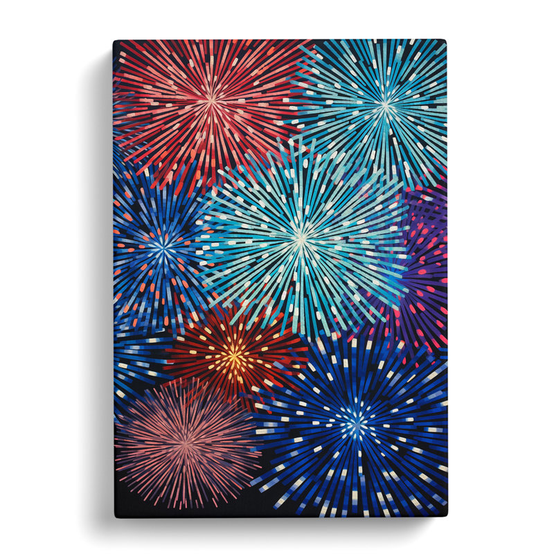 Fireworks - Wrapped Canvas, 76cm H x 50cm W x 3cm D