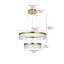 Lustre à niveaux et gradateur à 2 lumières DEL Yigit-21711461