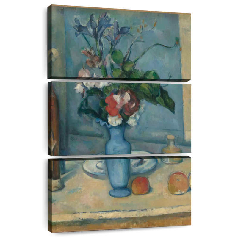 Harnek le vase bleu, H 57 po x l 36 po