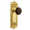 Egg & Dart Plate with Decorative Keyhole and Brown Porcelain Door Knob