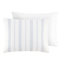 Édredon très grand, coton tissé texturé 6 pièces, édredon rembourré, literie très facile d'entretien - très grand, look moderne avec rayures, rembourrage résistant