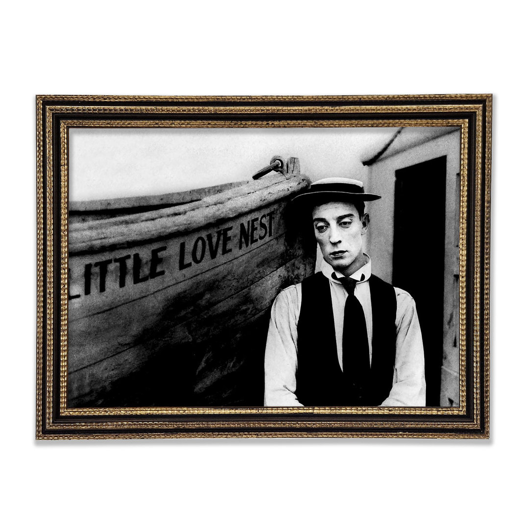 Buster Keaton Kleines Liebesnest Gerahmter Druck