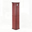 Corner Curio Cabinet with Lights, Adjustable Shelves, and Mirrored Back for Elegant Display and Storage-131281163
