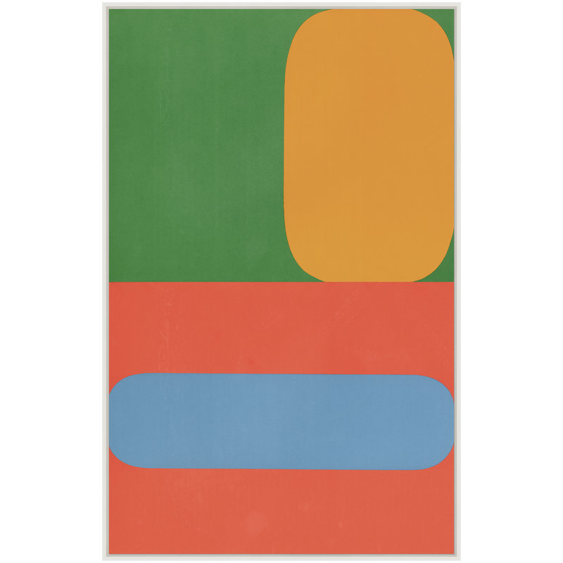 «Color Blocks I», reproduction sur toile encadrée
