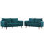 Revive Upholstered Fabric Sofa And Loveseat Set In Beige-501374429