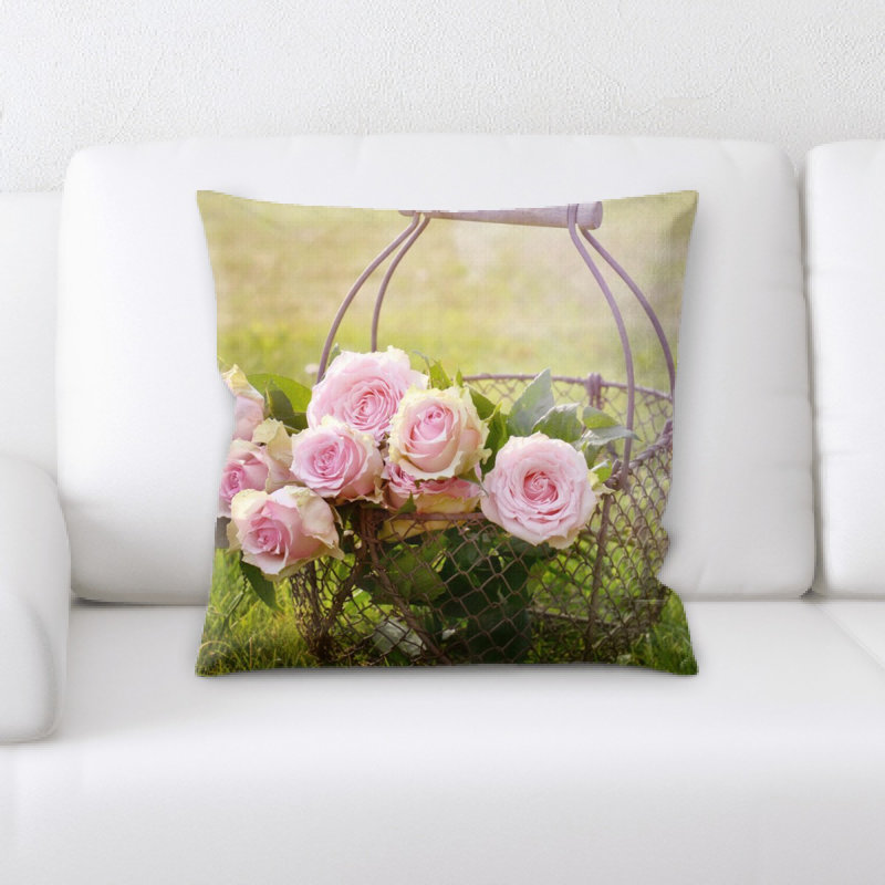 Coussin roses