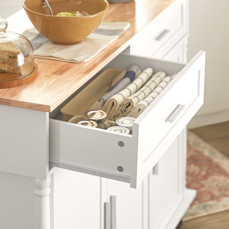 Lazlo Wood Kitchen Island