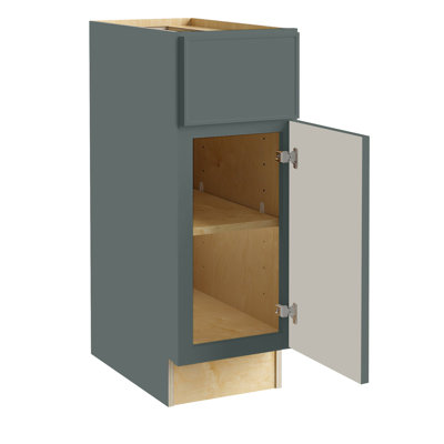 Gallery Express Alton Assembled 21 in W x 21 in D x 34.5 in H Vanity Depth Base Kitchen Cabinet with Drawer Right in Meadow