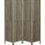 Paravent rustique en pin, aspect bois flotté gris, 178 cm de hauteur x 177 cm de largeur x 1,9 cm d'épaisseur, placage de pin.